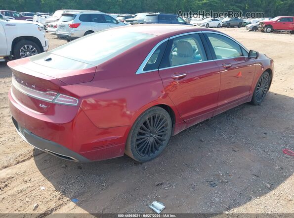3LN6L5MU2HR657384 2017 LINCOLN MKZ HYBRID Red Trasero derecho