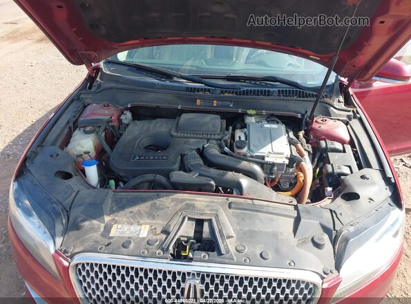 3LN6L5MU2HR657384 2017 LINCOLN MKZ HYBRID Red Vista trasera