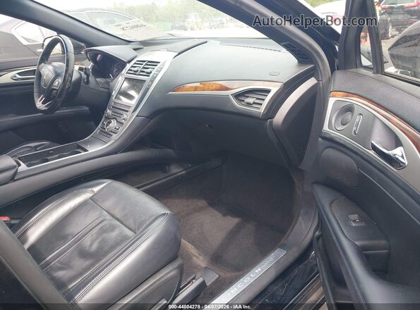 3LN6L5MU3JR613996 2018 LINCOLN MKZ HYBRID Black Widok wnętrza z przodu