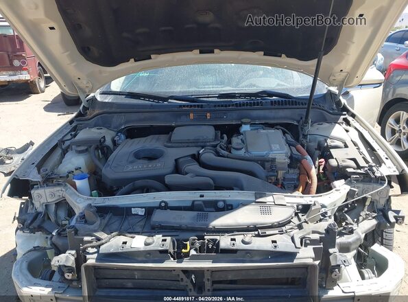 3LN6L5MU7JR607991 2018 LINCOLN MKZ HYBRID Cream Widok z tyłu