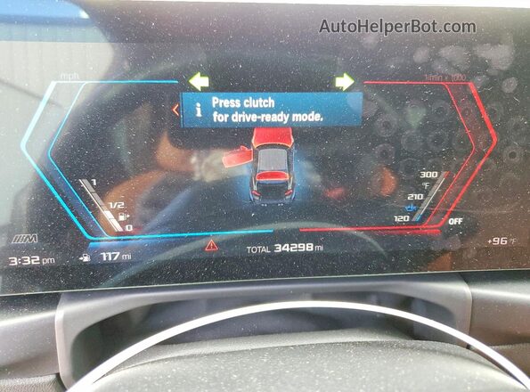 3MF13DM09R8D95387 2024 BMW M2 Black ხელსაწყოთა პანელის ხედი