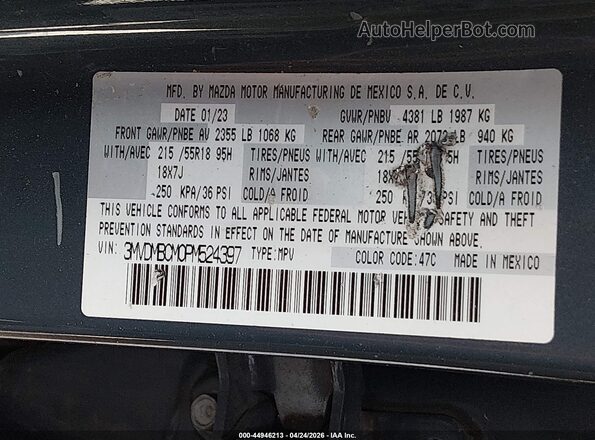 3MVDMBCM0PM524397 2023 MAZDA CX-30 Blue Engine compartment view