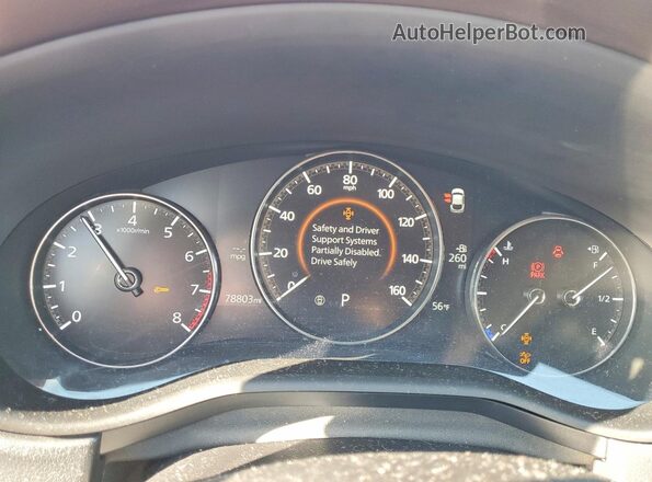 3MVDMBDL2MM319830 2021 MAZDA CX-30 Red Instrument cluster view