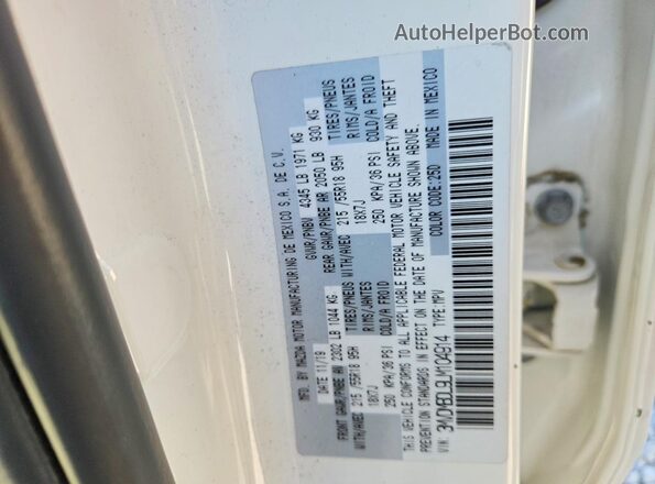 3MVDMBDL9LM104914 2020 MAZDA CX-30 White Панорамний вид салону 360°