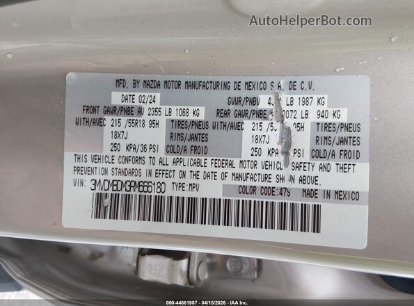 3MVDMBDM3RM666180 2024 MAZDA CX-30 Gray 