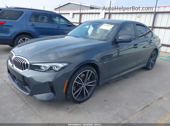 3MW39FS05P8D38378 2023 BMW 3 SERIES Gray წინა მარცხენა ხედი სამი მეოთხედიდან