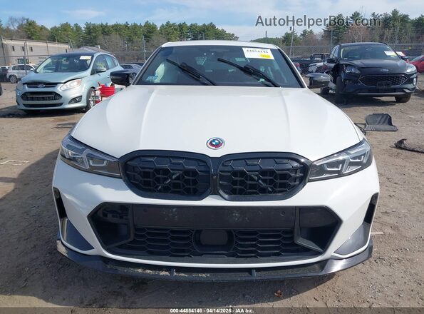 3MW49FF06P8C98634 2023 BMW M3 White Vista del cuadro de instrumentos