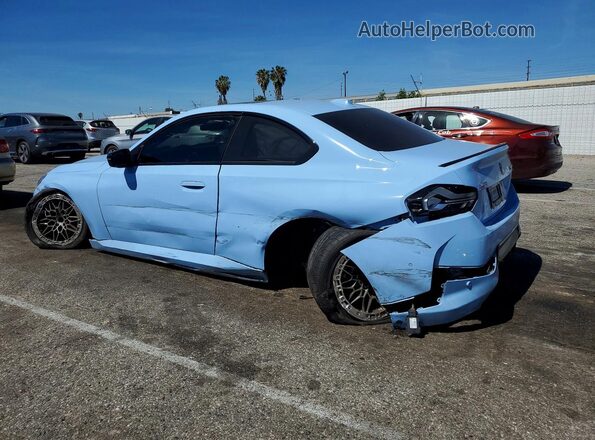 3MW53CM01S8F45901 2025 BMW M2 Синий Задняя левая четверть