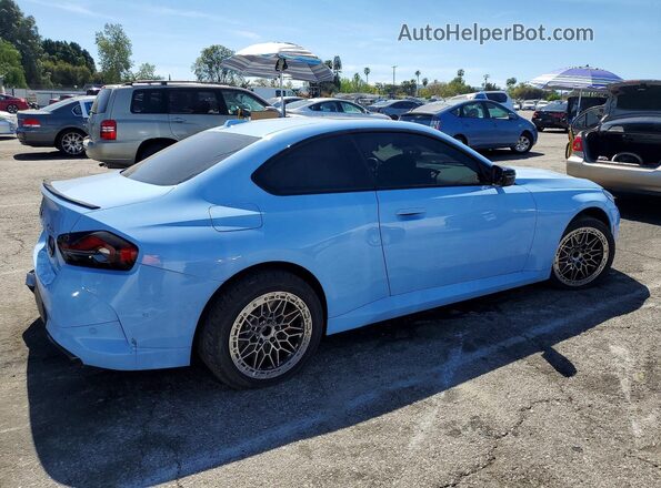 3MW53CM01S8F45901 2025 BMW M2 Синий Задняя правая четверть
