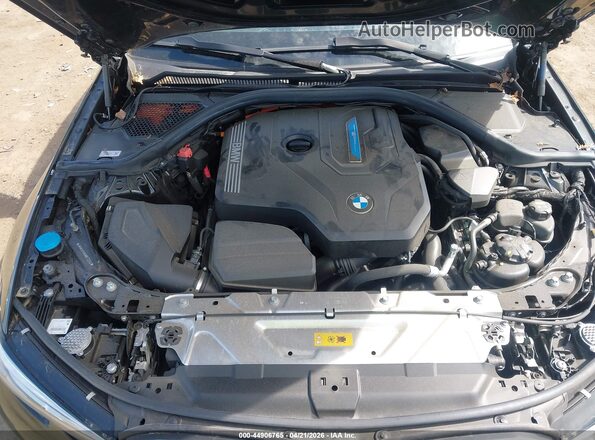 3MW5P9J06N8C72244 2022 BMW 3 SERIES Black უკანა ხედი