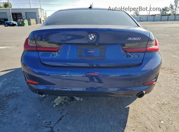 3MW5R1J01L8B15357 2020 BMW 3 SERIES Blue Вид ззаду