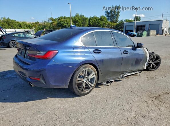 3MW5R1J01L8B15357 2020 BMW 3 SERIES Blue Задня права чверть