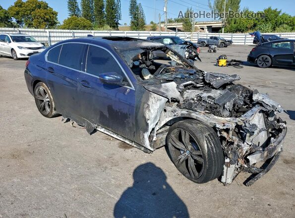 3MW5R1J01L8B15357 2020 BMW 3 SERIES Blue Передня права чверть
