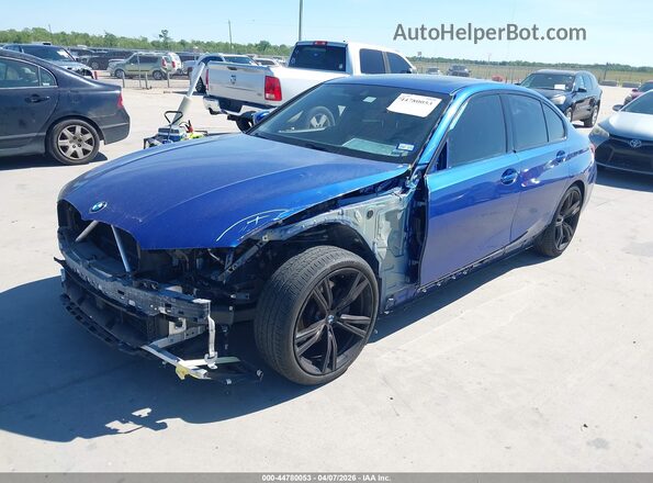 3MW5R1J03M8C01951 2021 BMW 3 SERIES Blue Vista tres cuartos delantera izquierda