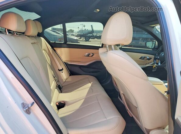 3MW5R1J09L8B29720 2020 BMW 3 SERIES Белый Вид задних сидений