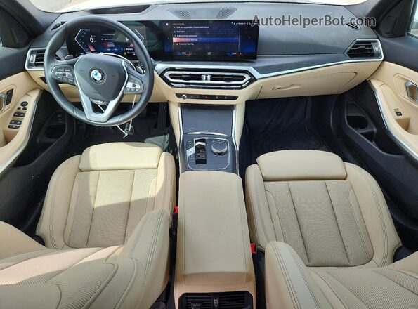 3MW69FF04P8D43918 2023 BMW 3 SERIES White Widok deski rozdzielczej