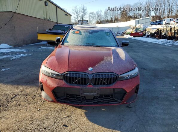 3MW89CW04S8F03280 2025 BMW 3 SERIES Burgundy Вид спереду