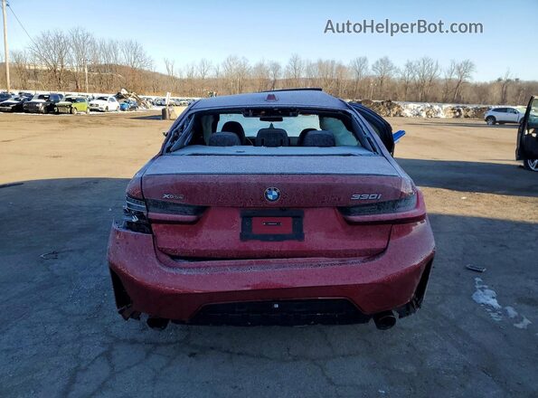 3MW89CW04S8F03280 2025 BMW 3 SERIES Burgundy Вид ззаду
