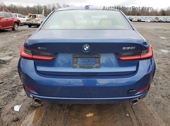3MW89FF07P8D50080 2023 BMW 3 SERIES Blue Вид ззаду