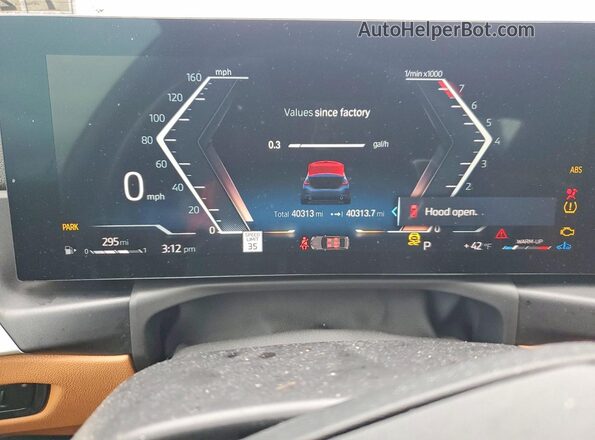 3MW89FF07P8D50080 2023 BMW 3 SERIES Blue Вид щитка приладів