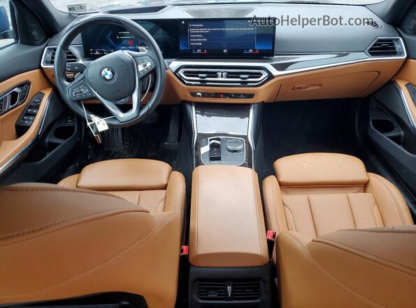 3MW89FF07P8D50080 2023 BMW 3 SERIES Blue Вид панелі приладів