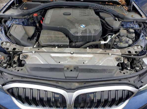 3MW89FF07P8D50080 2023 BMW 3 SERIES Blue Вид задньої частини салону