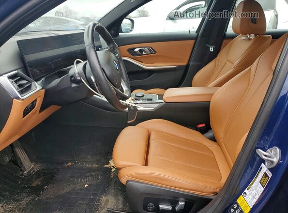 3MW89FF07P8D50080 2023 BMW 3 SERIES Blue Вид салону спереду