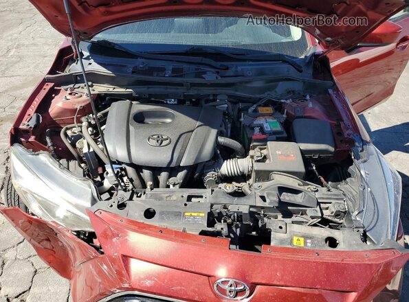3MYDLBYV5HY176100 2017 TOYOTA YARIS Burgundy Вид задньої частини салону