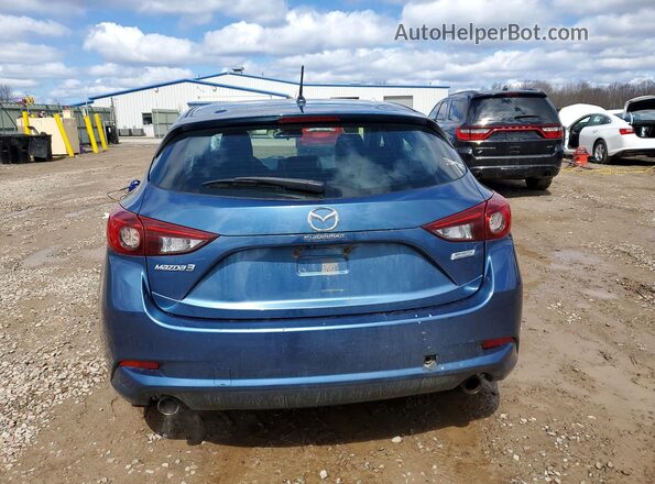 3MZBN1L71HM119741 2017 MAZDA 3 Blue უკანა ხედი