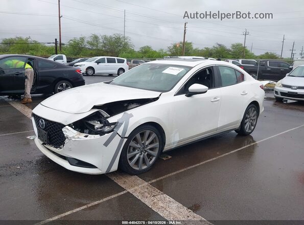 3MZBPACL2MM250548 2021 MAZDA 3 White Առջևի ձախ երեք քառորդ տեսարան