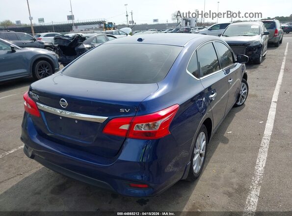 3N1AB7AP0KY242592 2019 NISSAN SENTRA Blue Rear right