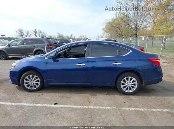 3N1AB7AP0KY242592 2019 NISSAN SENTRA Blue 360 interior view