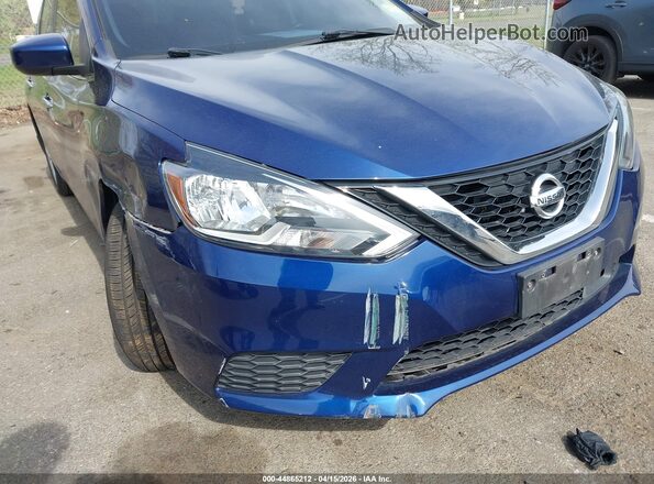3N1AB7AP0KY242592 2019 NISSAN SENTRA Blue Front view
