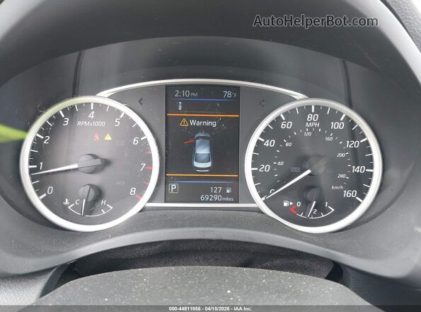 3N1AB7AP0KY243922 2019 NISSAN SENTRA Silver Widok tylnych siedzeń