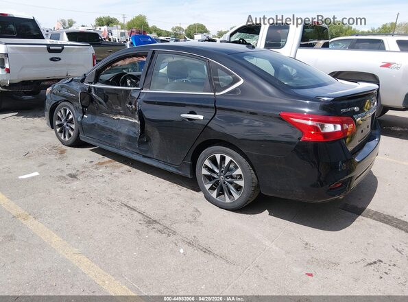 3N1AB7AP0KY323933 2019 NISSAN SENTRA Black უკანა მარცხენა