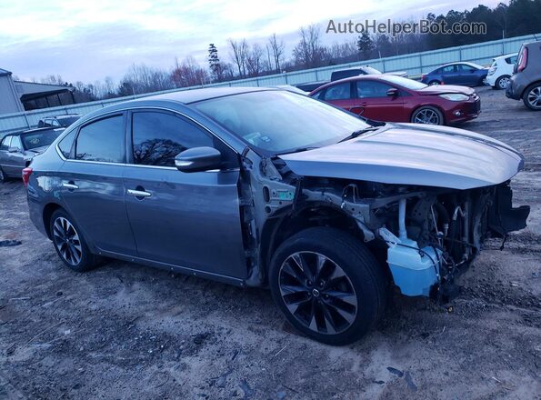 3N1AB7AP0KY327657 2019 NISSAN SENTRA Gray Front right