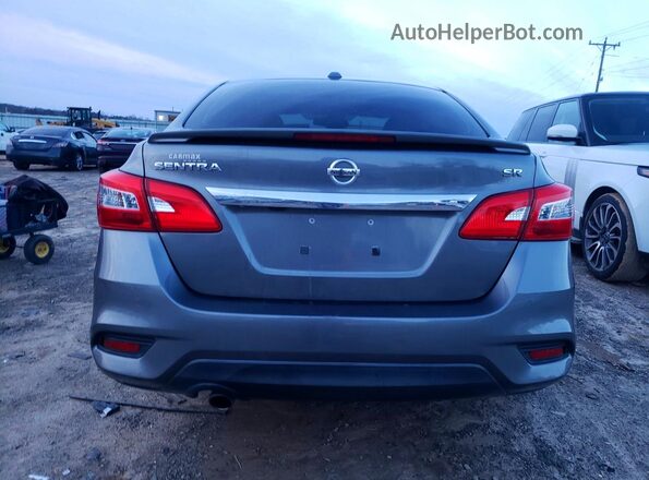 3N1AB7AP0KY327657 2019 NISSAN SENTRA Gray Rear view