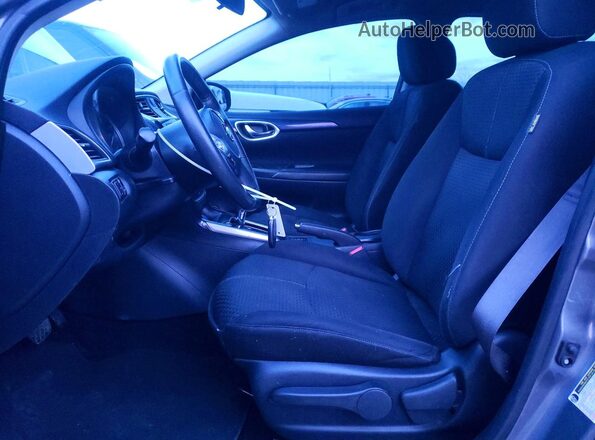 3N1AB7AP0KY327657 2019 NISSAN SENTRA Gray Front interior view