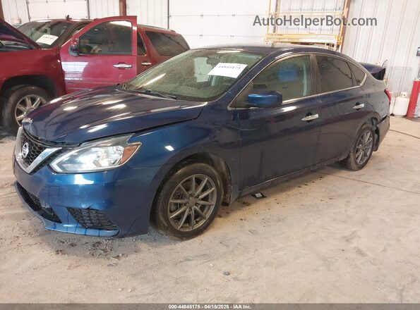 3N1AB7AP1JY302829 2018 NISSAN SENTRA Blue Przód lewy