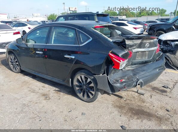 3N1AB7AP1KY217815 2019 NISSAN SENTRA Black Trasero izquierdo