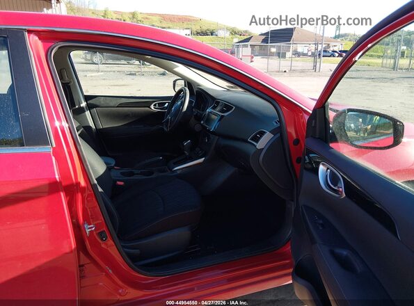 3N1AB7AP2KY244926 2019 NISSAN SENTRA Красный Вид салона спереди