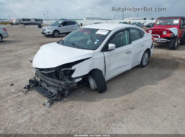 3N1AB7AP2KY332732 2019 NISSAN SENTRA White Vista tres cuartos delantera izquierda