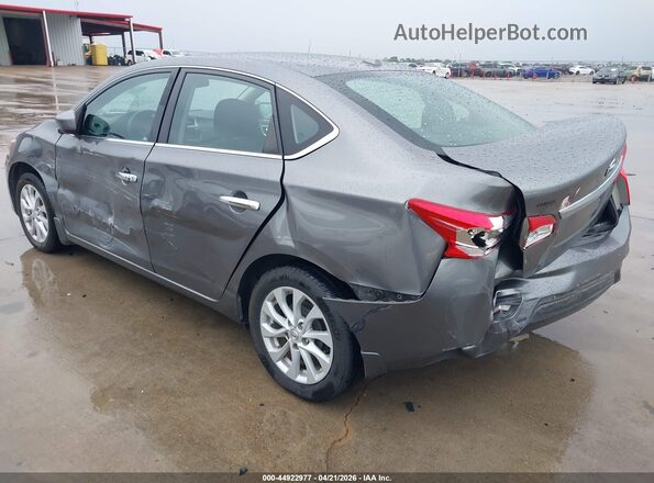 3N1AB7AP2KY384068 2019 NISSAN SENTRA Серый Задняя левая четверть