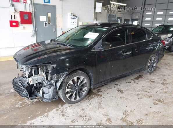 3N1AB7AP3JY205406 2018 NISSAN SENTRA Black Przód lewy