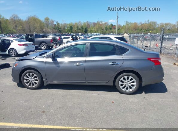 3N1AB7AP3KY393992 2019 NISSAN SENTRA Gray სალონის 360-გრადუსიანი ხედი