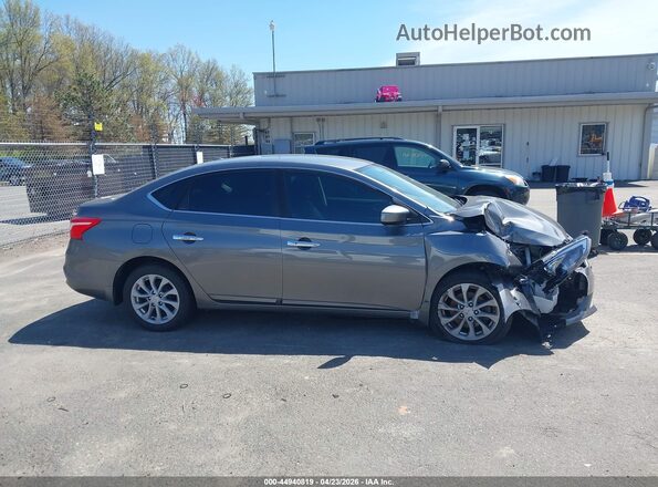 3N1AB7AP3KY393992 2019 NISSAN SENTRA Gray უკანა სალონის ხედი