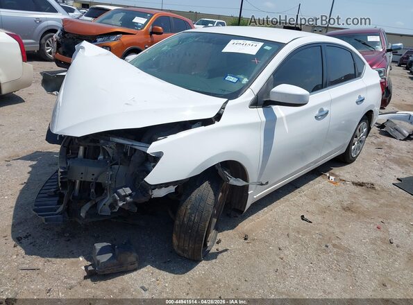 3N1AB7AP3KY446660 2019 NISSAN SENTRA White Vista tres cuartos delantera izquierda