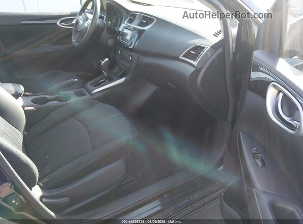 3N1AB7AP4HL717487 2017 NISSAN SENTRA Black Widok wnętrza z przodu