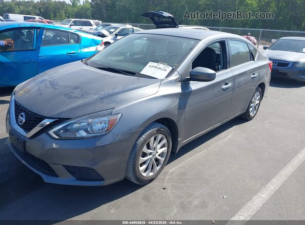 3N1AB7AP4HY282523 2017 NISSAN SENTRA Gray წინა მარცხენა ხედი სამი მეოთხედიდან
