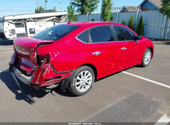 3N1AB7AP4JL625317 2018 NISSAN SENTRA Красный Задняя правая четверть